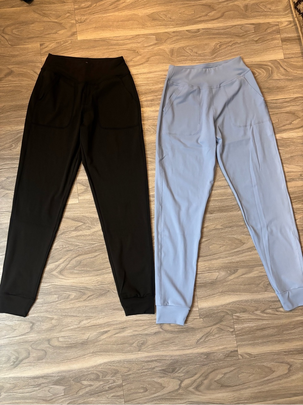 Everyday Jogger Pants - Black & Light Blue